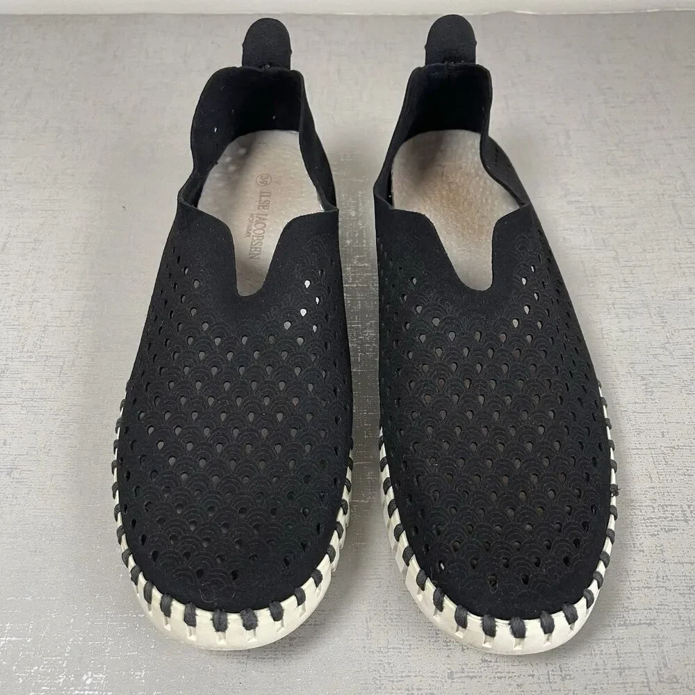 Ilse Jacobsen Tulip Slip On Sneakers Comfort Shoes‎ Loafers 39 / US 8.5 Black